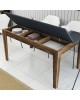 ΤΡΑΠΕΖΙ ΤΡΑΠΕΖΑΡΙΑΣ STANDARD HM9507.01 ΜΕΛΑΜΙΝΗ ΚΑΡΥΔΙ-ΑΝΘΡΑΚΙ ΜΕ ΑΠΟΘ.ΧΩΡΟ 145x88x75Yεκ.