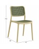 ΚΑΡΕΚΛΑ ΠΟΛΥΠΡΟΠΥΛΕΝΙΟΥ HM5934.04 ΜΠΕΖ ΜΕ OLIVE GREEN ΨΑΘΑ 41x49x102Υ εκ.