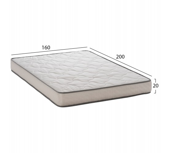 ΣΤΡΩΜΑ DREAMTOPIA ΣΕΙΡΑ RELIEF HM653.160 BONNELL SPRING 160x200x16Y εκ. Υπέρδιπλο
