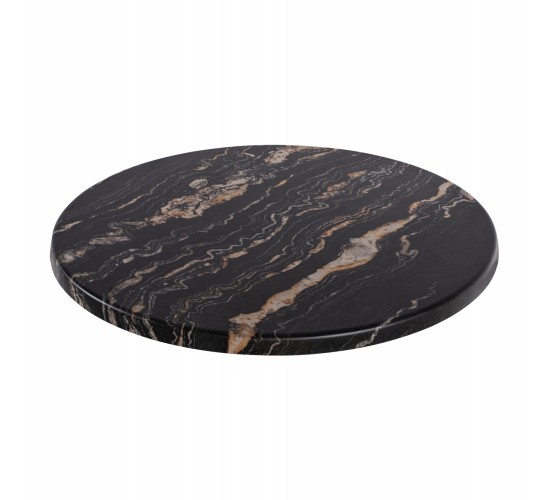 ΕΠΙΦΑΝΕΙΑ ΤΡΑΠΕΖΙΟΥ ΣΤΡΟΓΓΥΛΗ 5787 WERZALIT Φ60 BLACK GOLD MARBLE HM5227.15