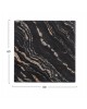 ΕΠΙΦΑΝΕΙΑ ΤΡΑΠΕΖΙΟΥ 5787 ΤΕΤΡΑΓΩΝΗ WERZALIT 60Χ60εκ. BLACK GOLD MARBLE HM5229.15