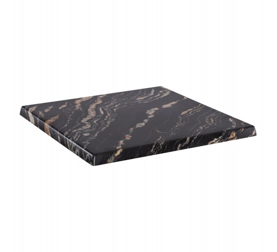 ΕΠΙΦΑΝΕΙΑ ΤΡΑΠΕΖΙΟΥ 5787 ΤΕΤΡΑΓΩΝΗ WERZALIT 60Χ60εκ. BLACK GOLD MARBLE HM5229.15