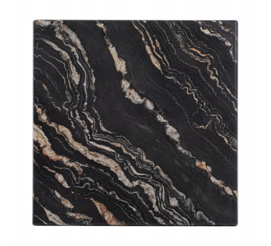 ΕΠΙΦΑΝΕΙΑ ΤΡΑΠΕΖΙΟΥ ΤΕΤΡΑΓΩΝΗ 5787 WERZALIT 70X70 εκ. BLACK GOLD MARBLE HM5230.15