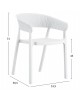 ΠΟΛΥΘΡΟΝΑ ΠΟΛΥΠΡΟΠΥΛΕΝΙΟΥ PERFOE HM5941.01 ΛΕΥΚΗ 56x50x73Υεκ.