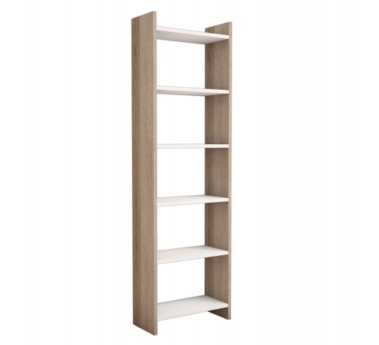 ΒΙΒΛΙΟΘΗΚΗ ΜΕΛΑΜΙΝΗΣ SONΟMA-ΛΕΥΚΟ HM9226.12 48,5x22x160Υ εκ.