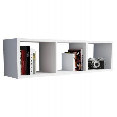 ΡΑΦΙΕΡΑ ΤΟΙΧΟΥ ΜΕΛΑΜΙΝΗΣ ΛΕΥΚΗ HM9228.11 90x22x25,6Υ εκ.