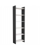 ΒΙΒΛΙΟΘΗΚΗ ΜΕΛΑΜΙΝΗΣ ΓΚΡΙ-ΛΕΥΚΟ HM9226.13 48,5x22x160Υ εκ.