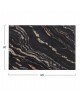 ΕΠΙΦΑΝΕΙΑ ΤΡΑΠΕΖΙΟΥ ΟΡΘΟΓΩΝΙΑ 5787 WERZALIT 120X80εκ. BLACK GOLD MARBLE HM5630.15