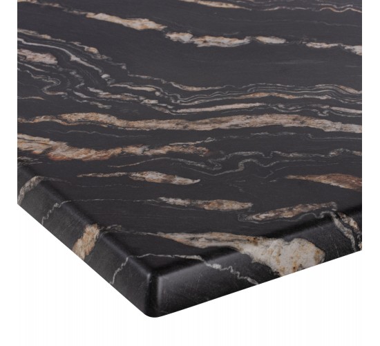 ΕΠΙΦΑΝΕΙΑ ΤΡΑΠΕΖΙΟΥ ΟΡΘΟΓΩΝΙΑ 5787 WERZALIT 120X80εκ. BLACK GOLD MARBLE HM5630.15
