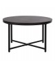 ΤΡΑΠΕΖΙ ΣΑΛΟΝΙΟΥ HM9420.03 BLACK MARBLE ΜΕΛΑΜΙΝΗ-ΜΑΥΡΗ ΜΕΤΑΛΛΙΚΗ ΒΑΣΗ Φ80x48,5Yεκ.
