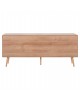 ΜΠΟΥΦΕΣ COLM HM9440.11 ΜΕΛΑΜΙΝΗΣ & ΣΥΝΘΕΤΙΚΟ RATTAN ΣΤΙΣ 4 ΠΟΡΤΕΣ 160x39,5x71Yεκ.
