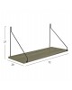 ΡΑΦΙ ΤΟΙΧΟΥ AGILAN ΜΕΛΑΜΙΝΗΣ HM9183.12 OLIVE GREY 72x20x27Y εκ.