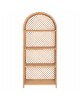 ΒΙΒΛΙΟΘΗΚΗ SIMOK HM9552 ΑΠΟ ΦΥΣΙΚΟ RATTAN ΣΕ ΦΥΣΙΚΟ ΧΡΩΜΑ 80x40x182Υεκ.