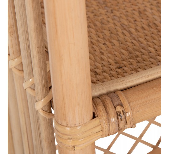 ΒΙΒΛΙΟΘΗΚΗ SIMOK HM9552 ΑΠΟ ΦΥΣΙΚΟ RATTAN ΣΕ ΦΥΣΙΚΟ ΧΡΩΜΑ 80x40x182Υεκ.