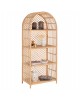 ΒΙΒΛΙΟΘΗΚΗ SIMOK HM9552 ΑΠΟ ΦΥΣΙΚΟ RATTAN ΣΕ ΦΥΣΙΚΟ ΧΡΩΜΑ 80x40x182Υεκ.