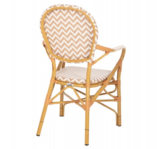 ΠΟΛΥΘΡΟΝΑ ΑΛΟΥΜΙΝΙΟΥ BAMBOO LOOK ΦΥΣΙΚΟ - ΛΕΥΚΟ HM5928.03 55x58x95 εκ.