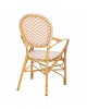 ΠΟΛΥΘΡΟΝΑ ΑΛΟΥΜΙΝΙΟΥ BAMBOO LOOK ΦΥΣΙΚΟ - ΛΕΥΚΟ HM5928.03 55x58x95 εκ.