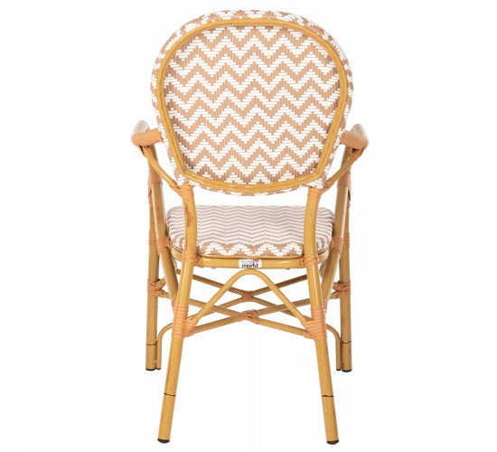 ΠΟΛΥΘΡΟΝΑ ΑΛΟΥΜΙΝΙΟΥ BAMBOO LOOK ΦΥΣΙΚΟ - ΛΕΥΚΟ HM5928.03 55x58x95 εκ.