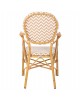 ΠΟΛΥΘΡΟΝΑ ΑΛΟΥΜΙΝΙΟΥ BAMBOO LOOK ΦΥΣΙΚΟ - ΛΕΥΚΟ HM5928.03 55x58x95 εκ.