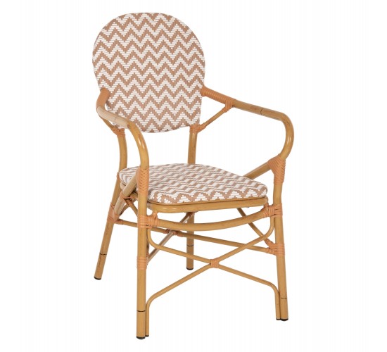 ΠΟΛΥΘΡΟΝΑ ΑΛΟΥΜΙΝΙΟΥ BAMBOO LOOK ΦΥΣΙΚΟ - ΛΕΥΚΟ HM5928.03 55x58x95 εκ.