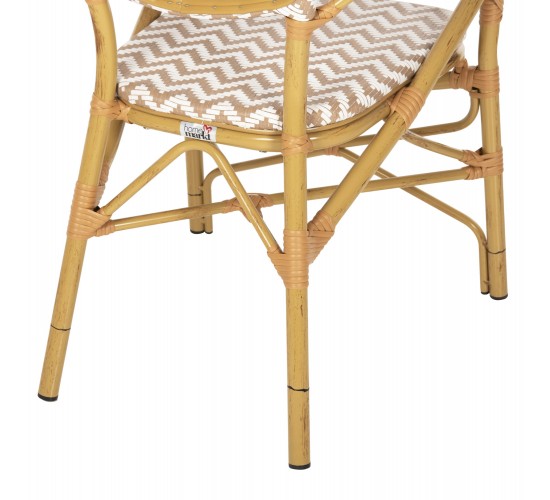 ΠΟΛΥΘΡΟΝΑ ΑΛΟΥΜΙΝΙΟΥ BAMBOO LOOK ΦΥΣΙΚΟ - ΛΕΥΚΟ HM5928.03 55x58x95 εκ.