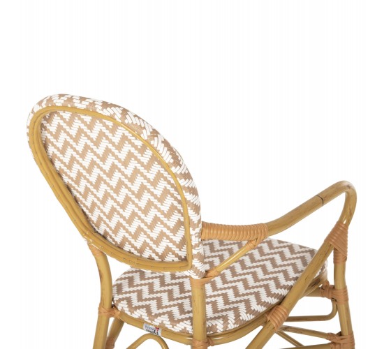 ΠΟΛΥΘΡΟΝΑ ΑΛΟΥΜΙΝΙΟΥ BAMBOO LOOK ΦΥΣΙΚΟ - ΛΕΥΚΟ HM5928.03 55x58x95 εκ.