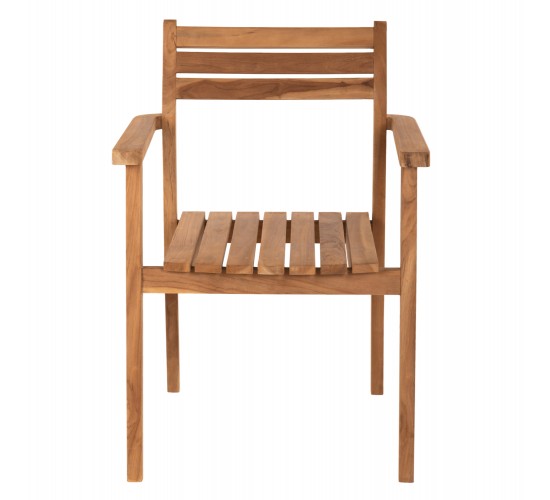 ΠΟΛΥΘΡΟΝΑ ERIETTA ΞΥΛΟ TEAK ΣΤΟΙΒΑΖΟΜΕΝΗ HM9534 ΣΕ ΦΥΣΙΚΟ ΧΡΩΜΑ 60x54x87Y εκ.