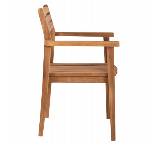 ΠΟΛΥΘΡΟΝΑ ERIETTA ΞΥΛΟ TEAK ΣΤΟΙΒΑΖΟΜΕΝΗ HM9534 ΣΕ ΦΥΣΙΚΟ ΧΡΩΜΑ 60x54x87Y εκ.