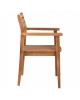ΠΟΛΥΘΡΟΝΑ ERIETTA ΞΥΛΟ TEAK ΣΤΟΙΒΑΖΟΜΕΝΗ HM9534 ΣΕ ΦΥΣΙΚΟ ΧΡΩΜΑ 60x54x87Y εκ.