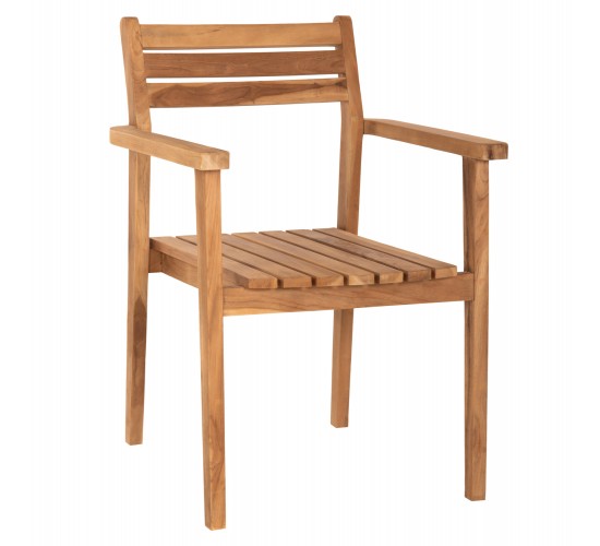 ΠΟΛΥΘΡΟΝΑ ERIETTA ΞΥΛΟ TEAK ΣΤΟΙΒΑΖΟΜΕΝΗ HM9534 ΣΕ ΦΥΣΙΚΟ ΧΡΩΜΑ 60x54x87Y εκ.