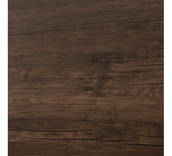 ΤΡΑΠΕΖΙ ΤΡΑΠΕΖΑΡΙΑΣ GOOSE HM9532 MDF ΚΑΡΥΔΙ-ΜΑΥΡΟ ΜΕΤΑΛΛΟ 120X70Χ75Yεκ.