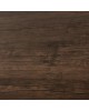 ΤΡΑΠΕΖΙ ΤΡΑΠΕΖΑΡΙΑΣ GOOSE HM9532 MDF ΚΑΡΥΔΙ-ΜΑΥΡΟ ΜΕΤΑΛΛΟ 120X70Χ75Yεκ.