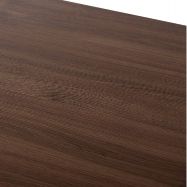 ΤΡΑΠΕΖΙ ΤΡΑΠΕΖΑΡΙΑΣ JAY HM9531 MDF ΚΑΡΥΔΙ-ΜΑΥΡA ΜΕΤΑΛΛΙΚΑ ΠΟΔΙΑ 120x70x76Υεκ.