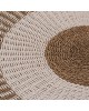 ΧΑΛΙ ΣΤΡΟΓΓΥΛΟ KIRKI HM7844 ΑΠΟ ΦΥΣΙΚΕΣ ΙΝΕΣ SEAGRASS ΛΕΥΚΟ-ΦΥΣΙΚΟ Φ200εκ.