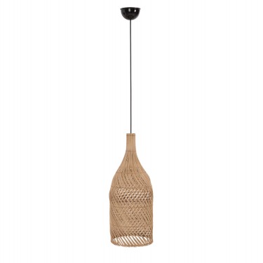 ΦΩΤΙΣΤΙΚΟ ΟΡΟΦΗΣ CARBOY HM7884 ΚΡΕΜΑΣΤΟ ΑΠΟ RATTAN ΣΕ ΦΥΣΙΚΟ ΧΡΩΜΑ Φ28x163,5Yεκ.