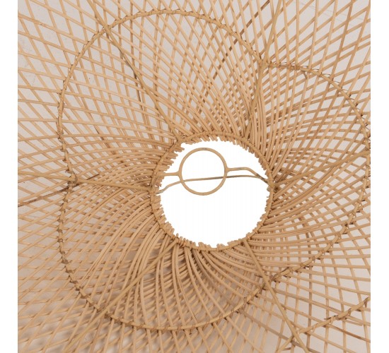 ΦΩΤΙΣΤΙΚΟ ΟΡΟΦΗΣ ΚΡΕΜΑΣΤΟ HM7879.02 RATTAN ΣΕ ΦΥΣΙΚΟ ΧΡΩΜΑ Φ80x31-40Υ εκ.
