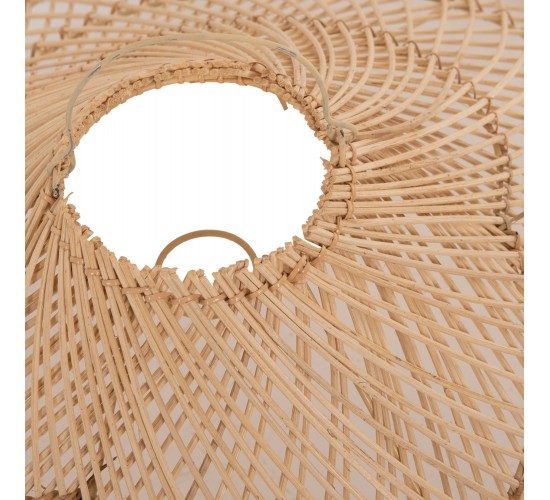 ΦΩΤΙΣΤΙΚΟ ΟΡΟΦΗΣ ΚΡΕΜΑΣΤΟ HM7879.02 RATTAN ΣΕ ΦΥΣΙΚΟ ΧΡΩΜΑ Φ80x31-40Υ εκ.