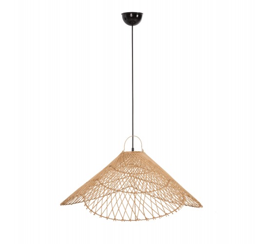 ΦΩΤΙΣΤΙΚΟ ΟΡΟΦΗΣ ΚΡΕΜΑΣΤΟ HM7879.02 RATTAN ΣΕ ΦΥΣΙΚΟ ΧΡΩΜΑ Φ80x31-40Υ εκ.