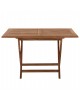 ΤΡΑΠΕΖΙ ΤΡΑΠΕΖΑΡΙΑΣ KENDALL ΠΤΥΣΣΟΜΕΝΟ HM9542 TEAK ΣΕ ΦΥΣΙΚΟ ΧΡΩΜΑ 120x80x75Yεκ.