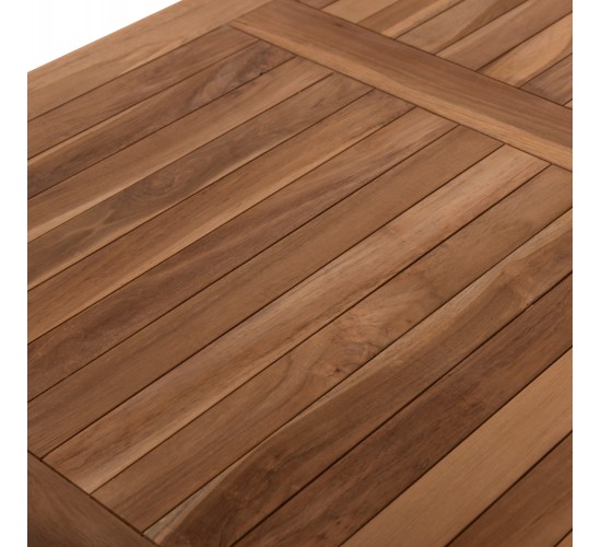 ΤΡΑΠΕΖΙ ΤΡΑΠΕΖΑΡΙΑΣ KENDALL ΠΤΥΣΣΟΜΕΝΟ HM9542 TEAK ΣΕ ΦΥΣΙΚΟ ΧΡΩΜΑ 120x80x75Yεκ.