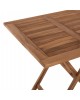 ΤΡΑΠΕΖΙ ΤΕΤΡΑΓΩΝΟ KENDALL ΠΤΥΣΣΟΜΕΝΟ HM9544 TEAK ΣΕ ΦΥΣΙΚΟ ΧΡΩΜΑ 80x80x75Yεκ.