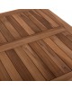 ΤΡΑΠΕΖΙ ΤΕΤΡΑΓΩΝΟ KENDALL ΠΤΥΣΣΟΜΕΝΟ HM9544 TEAK ΣΕ ΦΥΣΙΚΟ ΧΡΩΜΑ 80x80x75Yεκ.