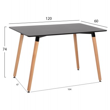 ΤΡΑΠΕΖΙ MINIMAL HM8581.02 ΑΝΟΙΧΤΟ ΓΚΡΙ MDF-ΠΟΔΙΑ ΟΞΙΑ ΣΕ ΦΥΣΙΚΟ ΧΡΩΜΑ- 120Χ60X74Υεκ.