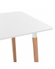 ΤΡΑΠΕΖΙ MINIMAL HM8581.01 ΛΕΥΚΟ MDF-ΠΟΔΙΑ ΟΞΙΑ ΣΕ ΦΥΣΙΚΟ ΧΡΩΜΑ- 120Χ60X74Υεκ.