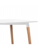 ΤΡΑΠΕΖΙ MINIMAL HM8581.01 ΛΕΥΚΟ MDF-ΠΟΔΙΑ ΟΞΙΑ ΣΕ ΦΥΣΙΚΟ ΧΡΩΜΑ- 120Χ60X74Υεκ.