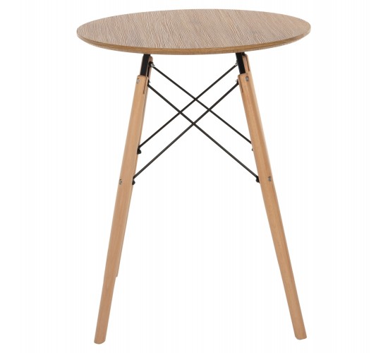 ΤΡΑΠΕΖΙ ΣΤΡΟΓΓΥΛΟ MINIMAL HM0060.04 ΦΥΣΙΚΟ ΧΡΩΜΑ MDF-ΠΟΔΙΑ ΟΞΙΑΣ ΣΕ ΦΥΣΙΚΟ ΧΡΩΜΑ Φ60Χ76Υεκ.