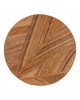 ΤΡΑΠΕΖΙ ΣΑΛΟΝΙΟΥ GATSBY ΣΤΡΟΓΓΥΛΟ HM9651 RATTAN ΧΡΩΜΑ ΦΥΣΙΚΟ Φ100x50Y εκ.