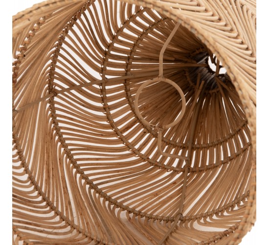 ΦΩΤΙΣΤΙΚΟ ΟΡΟΦΗΣ THEON HM7888 ΚΡΕΜΑΣΤΟ ΑΠΟ RATTAN ΣΕ ΦΥΣΙΚΟ ΧΡΩΜΑ Φ22x148Υ εκ.