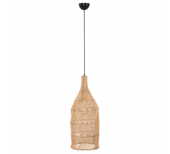 ΦΩΤΙΣΤΙΚΟ ΟΡΟΦΗΣ THEON HM7888 ΚΡΕΜΑΣΤΟ ΑΠΟ RATTAN ΣΕ ΦΥΣΙΚΟ ΧΡΩΜΑ Φ22x148Υ εκ.