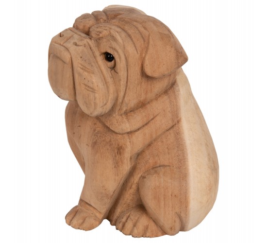 ΕΠΙΤΡΑΠΕΖΙΟ ΔΙΑΚΟΣΜΗΤΙΚΟ DOZER BULLDOG ΞΥΛΟ SUAR ΣΕ ΦΥΣΙΚΟ ΧΡΩΜΑ HM7925 18x14x20Y εκ.